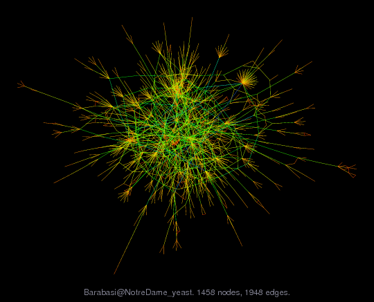 Force-Directed Graph Visualization of Barabasi/NotreDame_yeast