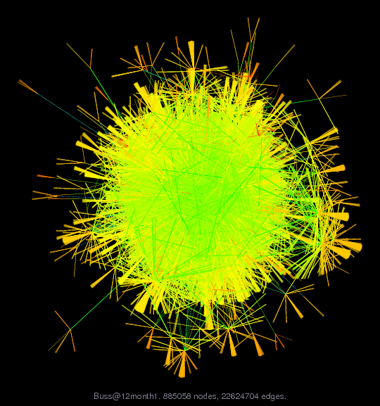 Force-Directed Graph Visualization of Buss/12month1